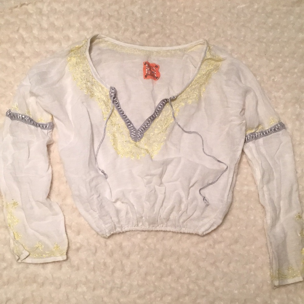Free People Boho Floral Top (xs)